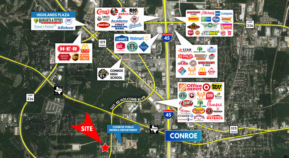 S Wade Circle & Sgt Ed Holcomb Blvd, Conroe, TX for sale - Building Photo - Image 2 of 2