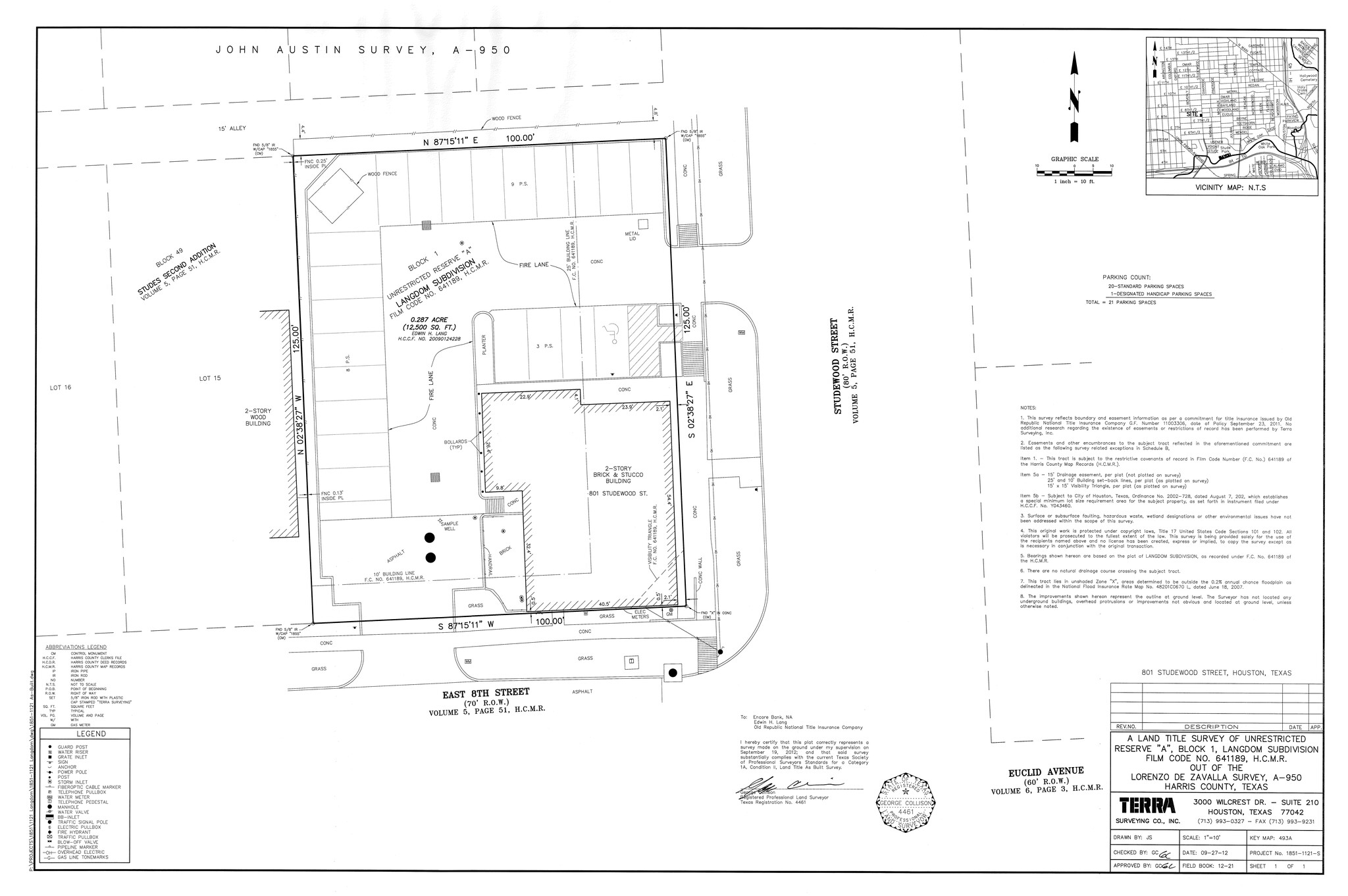 801 Studewood St, Houston, TX for lease Site Plan- Image 1 of 9