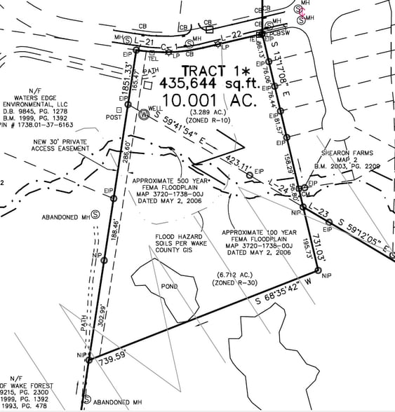 0 Shearon Farms Ave, Wake Forest, NC for sale - Plat Map - Image 2 of 3