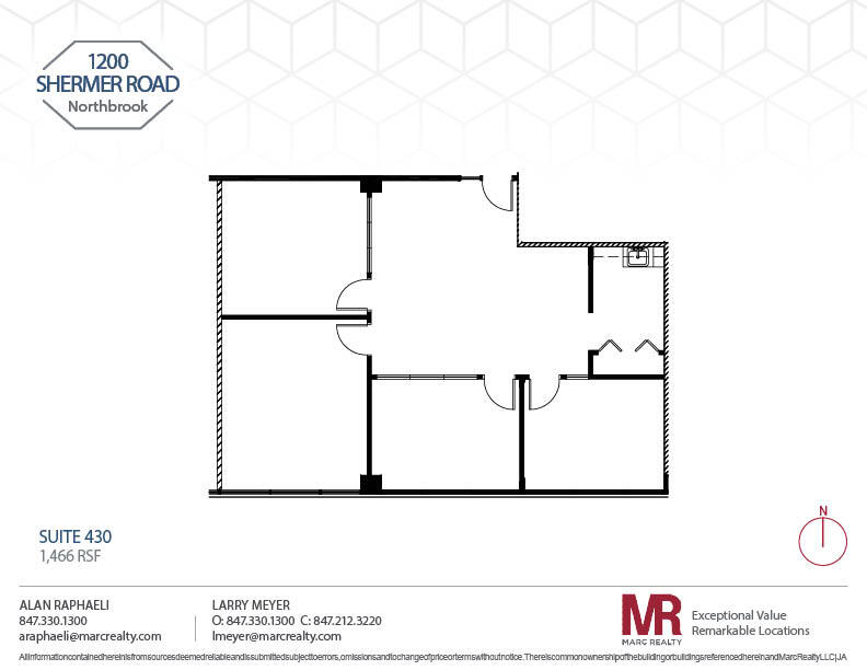 1200 Shermer Rd, Northbrook, IL for lease Floor Plan- Image 1 of 1