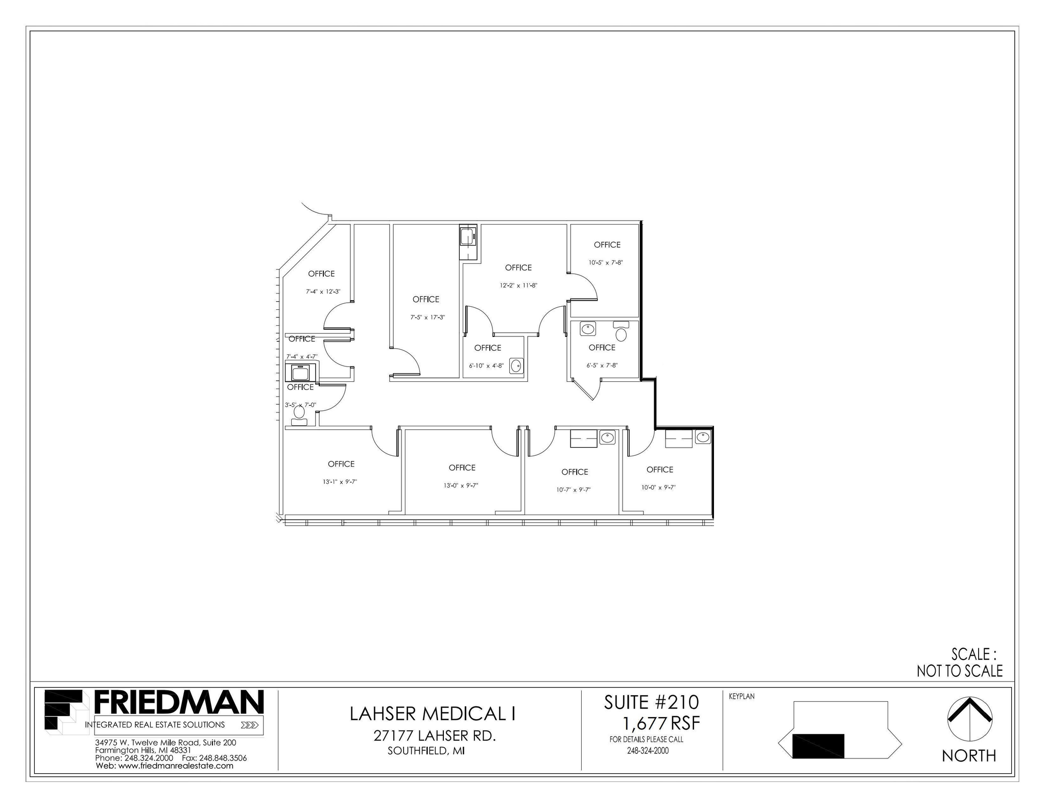 27177 Lahser Rd, Southfield, MI for lease Floor Plan- Image 1 of 1