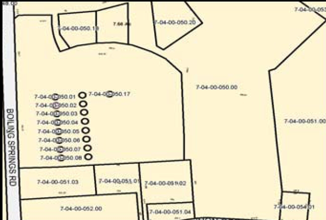 1330 Boiling Springs Rd, Spartanburg, SC for sale - Plat Map - Image 3 of 12