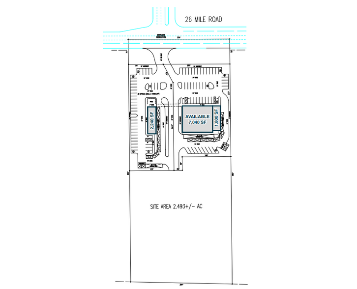 36560 26 Mile Rd, New Baltimore, MI for lease - Site Plan - Image 2 of 2