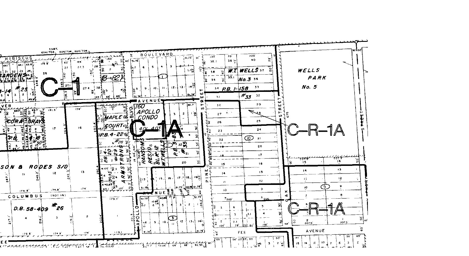 1610 Pine St, Melbourne, FL for sale Plat Map- Image 1 of 1