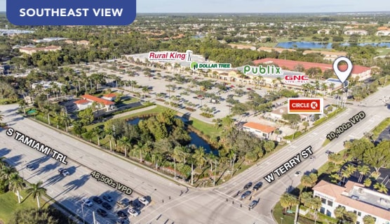 26831-26841 S Tamiami Trl, Bonita Springs, FL for lease - Aerial - Image 3 of 5