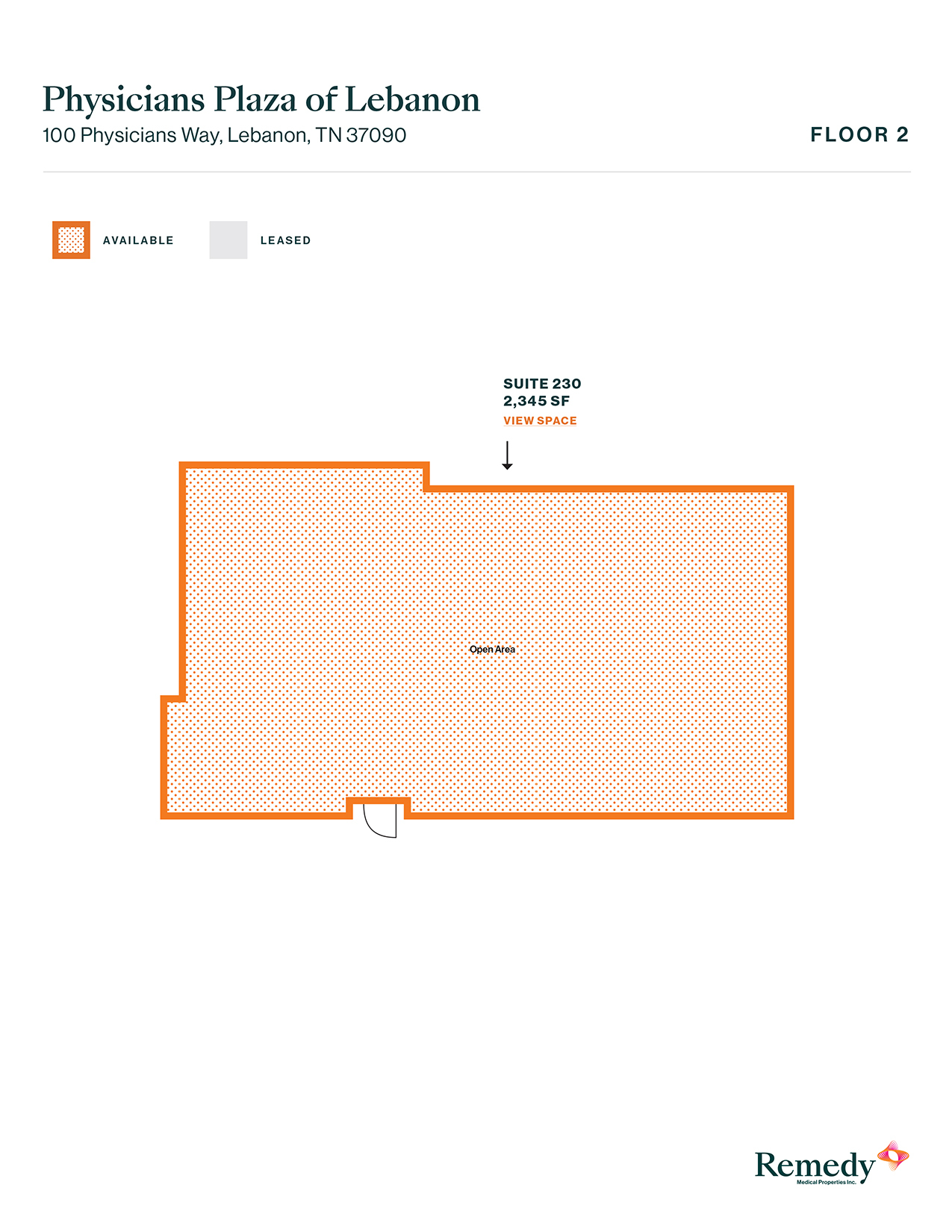 100 Physicians Way, Lebanon, TN for lease Floor Plan- Image 1 of 8