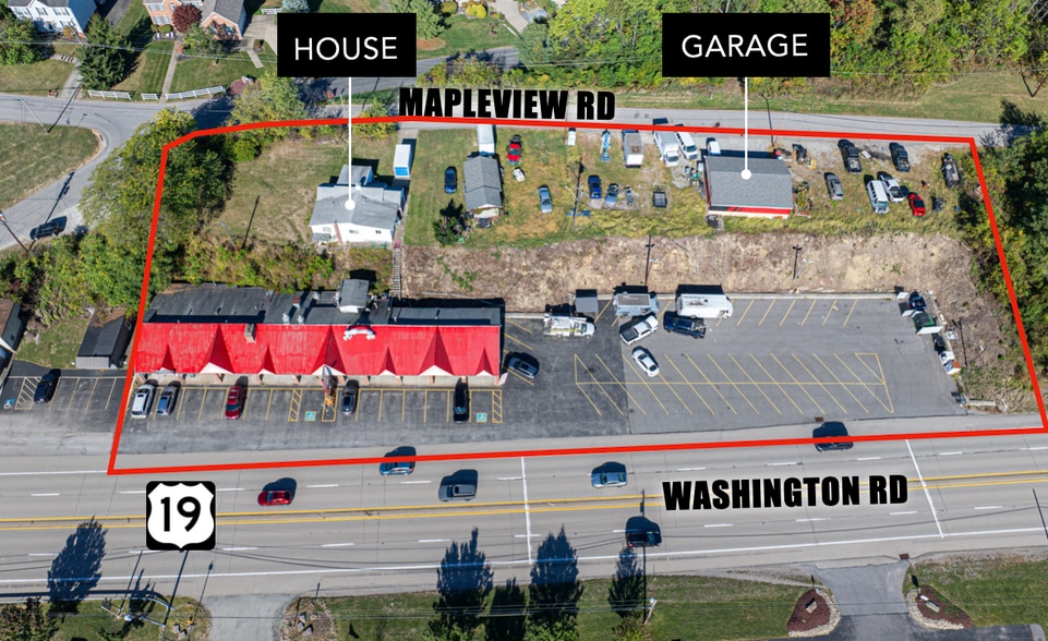 1825 Washington Rd, Washington, PA for sale - Aerial - Image 2 of 3