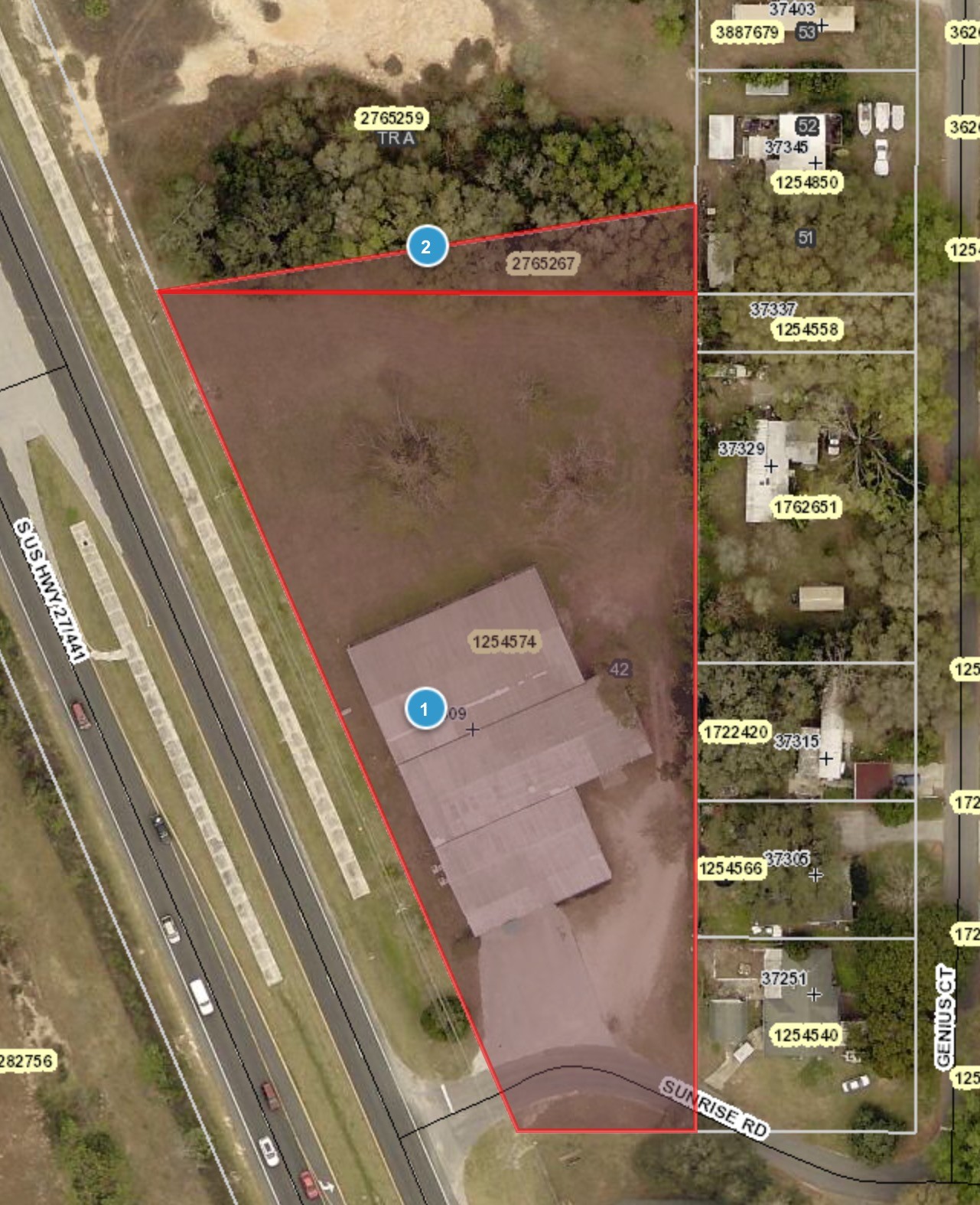 2809 Sunrise Rd, Lady Lake, FL for sale Aerial- Image 1 of 1