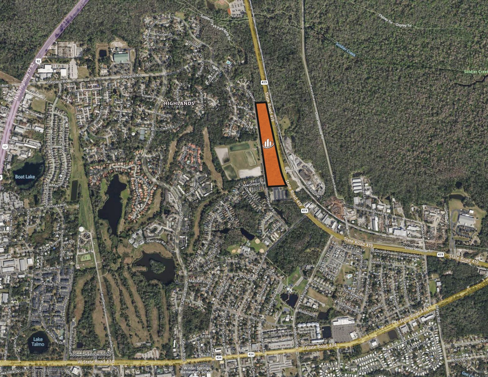 0 SR 419, Winter Springs, FL for sale Aerial- Image 1 of 5