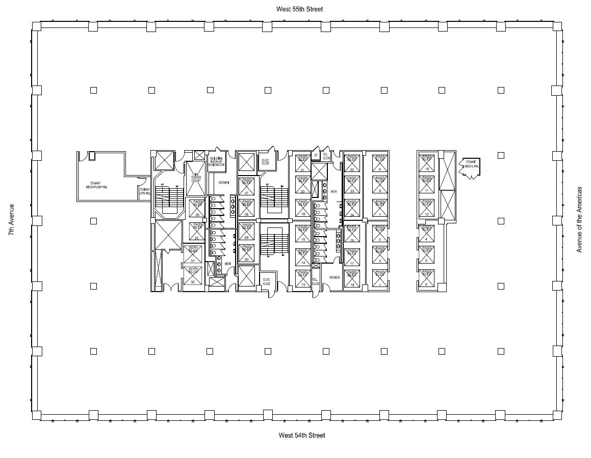 1345 Avenue of the Americas, New York, NY for lease Floor Plan- Image 1 of 1