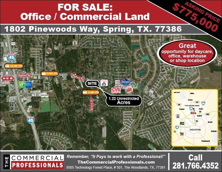 1802 Pinewoods Way, Spring, TX for sale - Primary Photo - Image 1 of 1