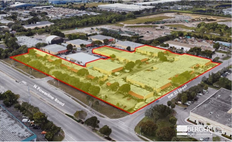 2075 N Powerline Rd, Pompano Beach, FL for lease Aerial- Image 1 of 9