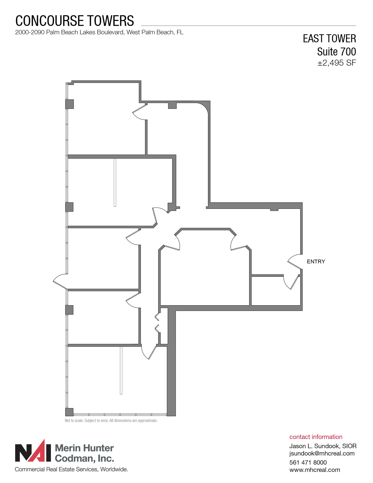 2090 Palm Beach Lakes Blvd, West Palm Beach, FL for lease Floor Plan- Image 1 of 21