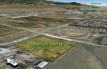 1101 E 1st St, Beaumont, CA - aerial  map view