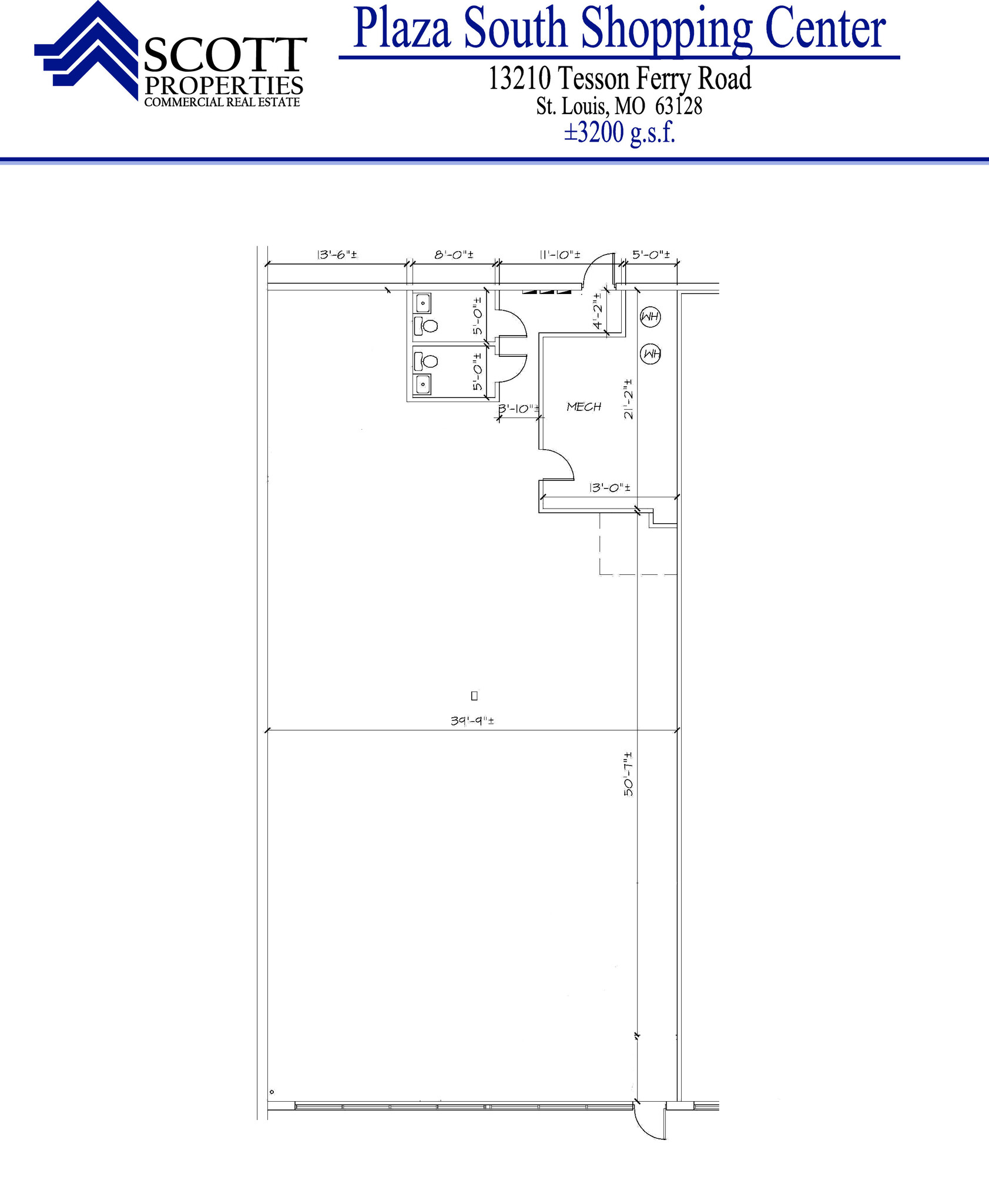 13202-13250 Tesson Ferry Rd, Saint Louis, MO for lease Floor Plan- Image 1 of 8