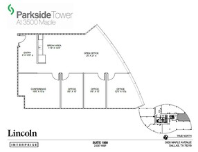 3500 Maple Ave, Dallas, TX for lease Floor Plan- Image 1 of 1