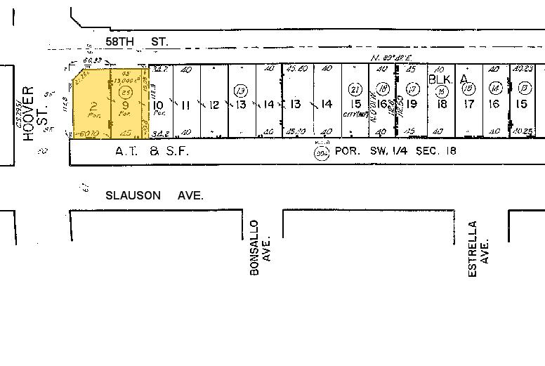 5800 S Hoover St, Los Angeles, CA for lease - Plat Map - Image 2 of 12