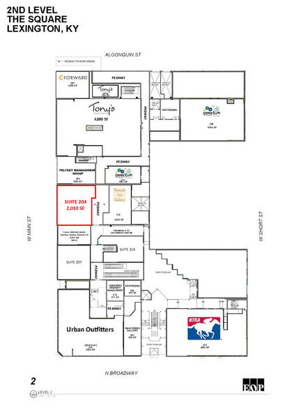 401 W Main St, Lexington, KY for lease - Floor Plan - Image 3 of 10