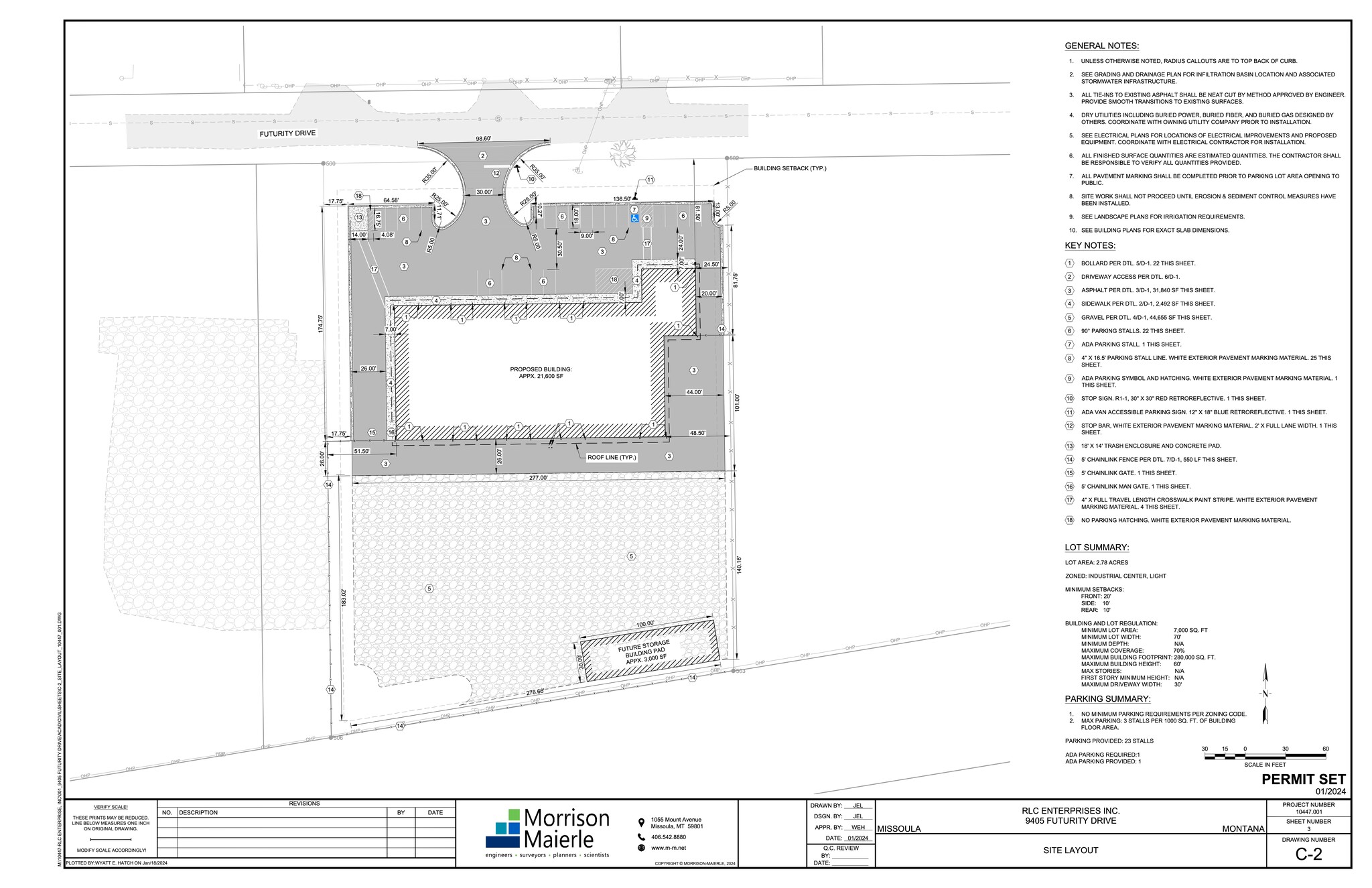 9405 Futurity Dr, Missoula, MT for lease Site Plan- Image 1 of 1