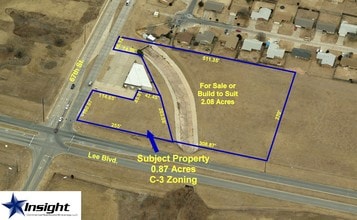 1200 SW 67th St, Lawton, OK - aerial  map view