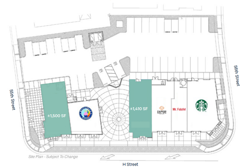 5535 H St, Sacramento, CA for lease - Site Plan - Image 2 of 6