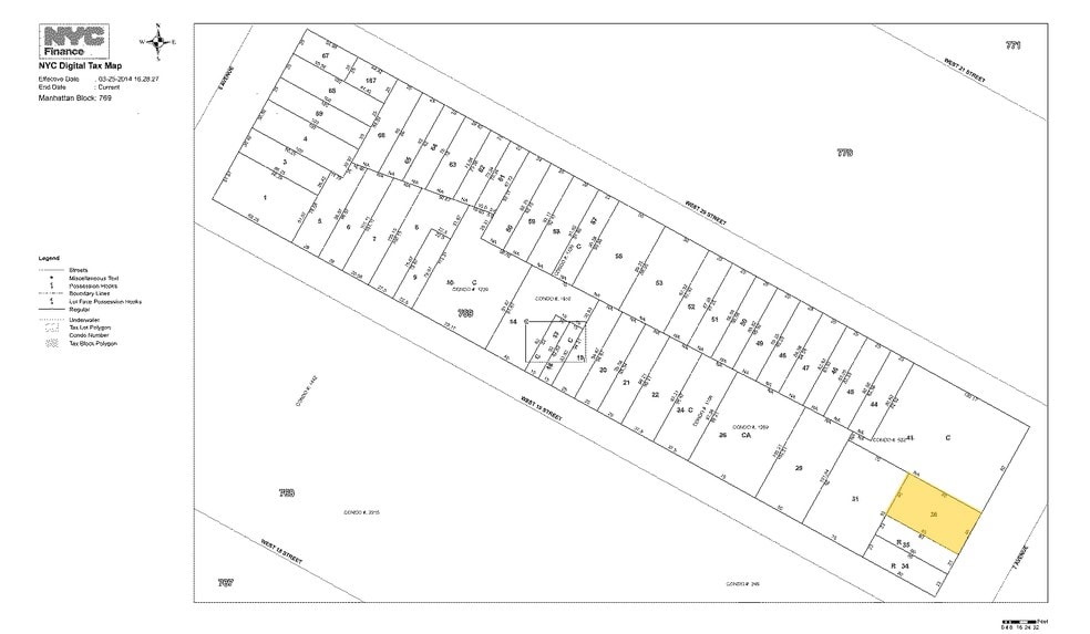 156-158 Seventh Ave, New York, NY for sale - Plat Map - Image 2 of 2