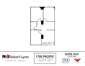 1700 Pacific Ave, Dallas, TX for lease Floor Plan- Image 1 of 1