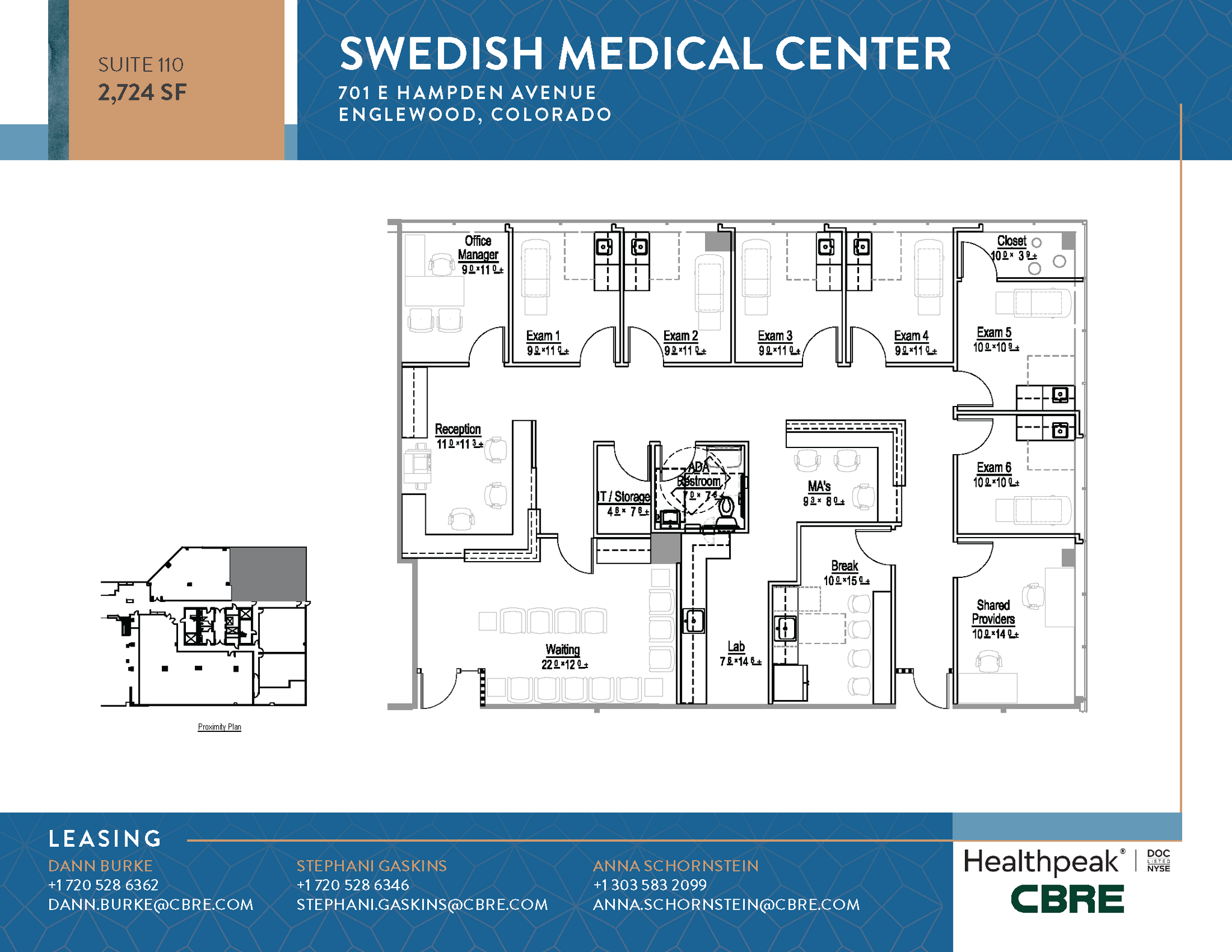 701 E Hampden Ave, Englewood, CO for lease Floor Plan- Image 1 of 1