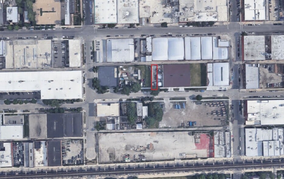 1832 W Walnut - Outdoor Storage, Chicago, IL for lease - Aerial - Image 3 of 3