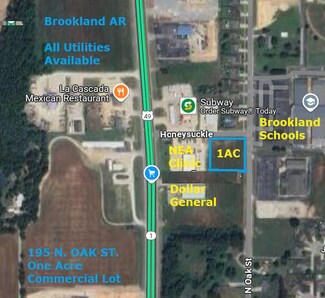 More details for 195 Oak st, Brookland, AR - Land for Sale