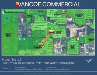 More details for Hulen St & Cleburne Crowley Rd, Crowley, TX - Retail for Lease