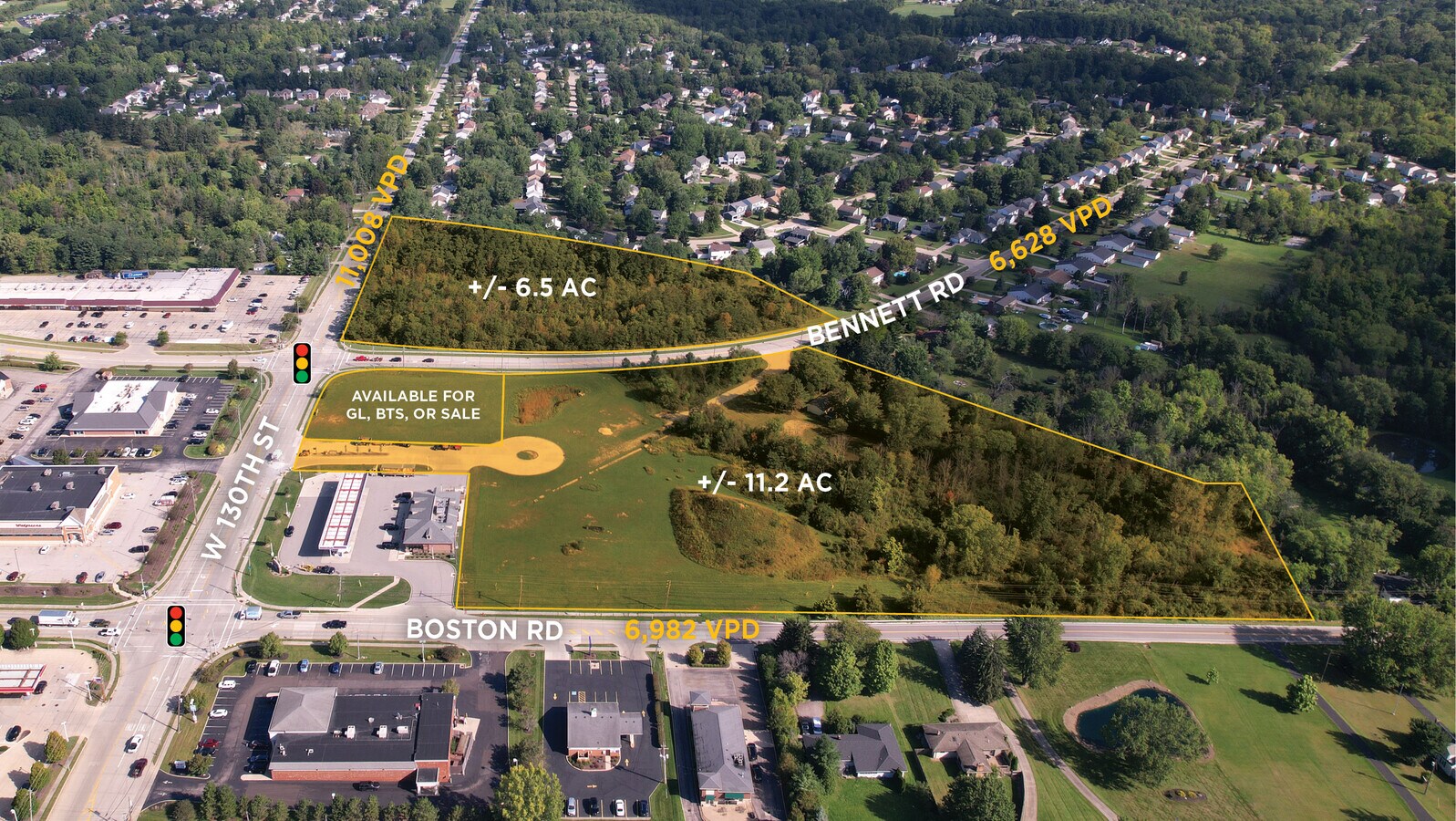 Road & W 130th St, North Royalton, OH 44133 Corners