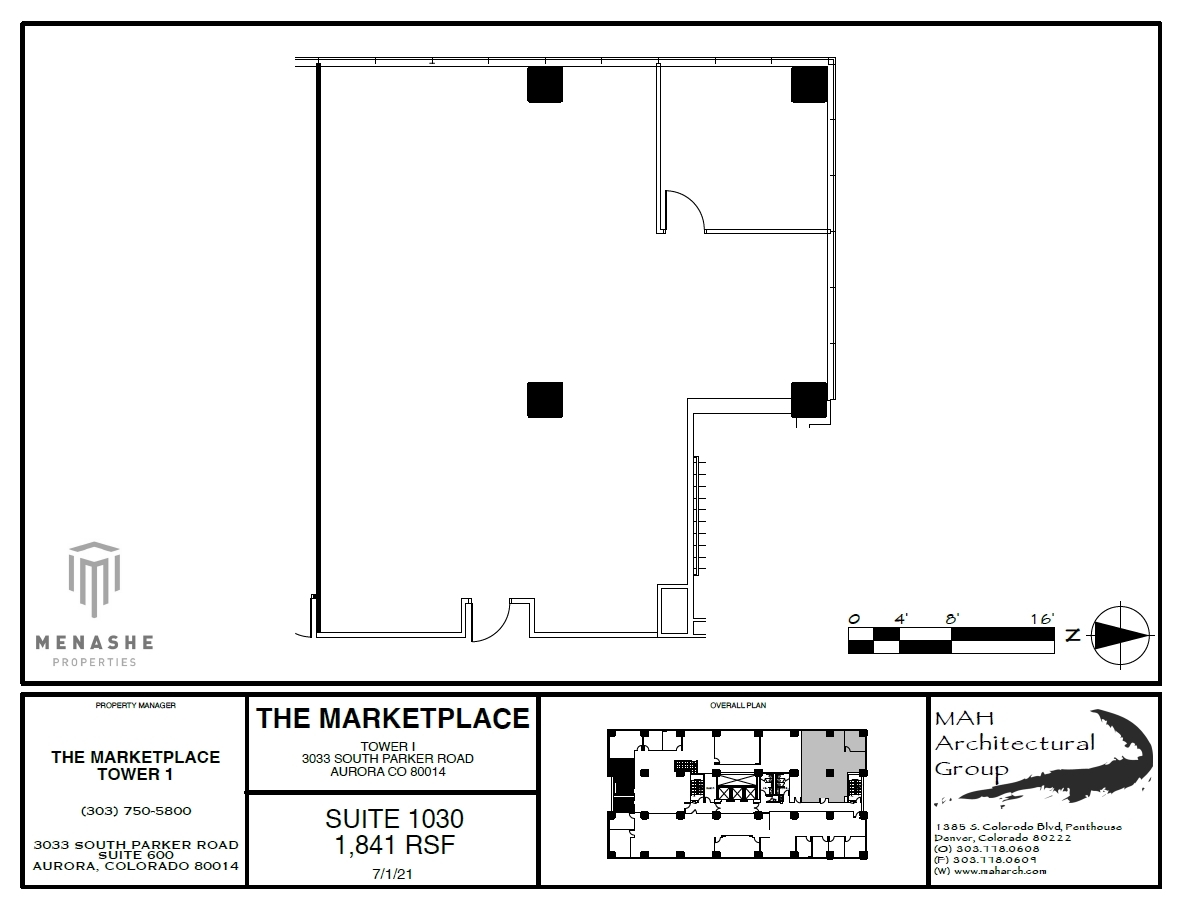 3025 S Parker Rd, Aurora, CO for lease Floor Plan- Image 1 of 1