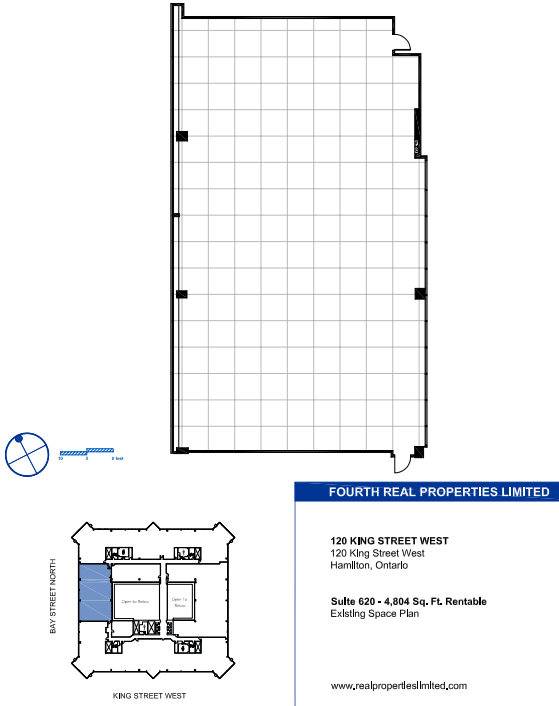 100, 110, and 120 King St W, Hamilton, ON for lease Floor Plan- Image 1 of 1