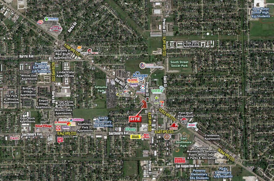 2722 Red Bluff Rd, Pasadena, TX for sale - Aerial - Image 3 of 3