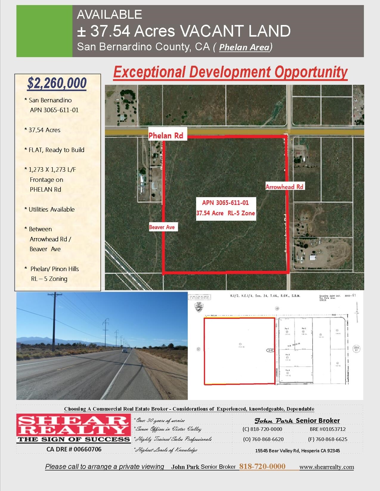 Arrowhead Rd, Phelan, CA for sale Building Photo- Image 1 of 1