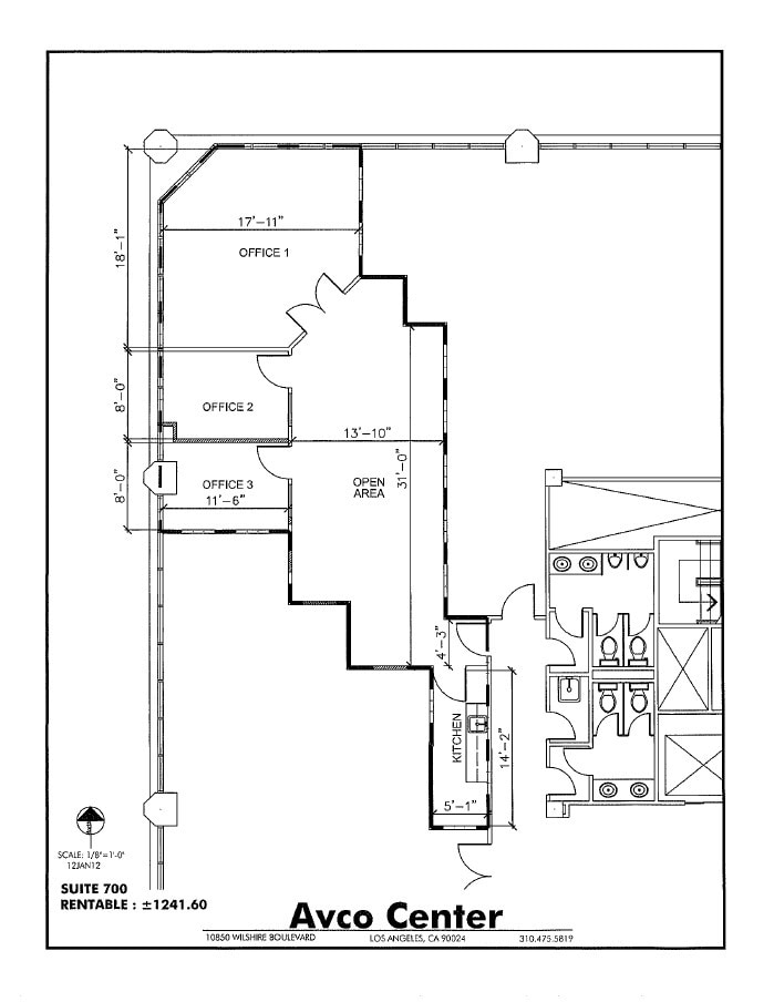 10850 Wilshire Blvd, Los Angeles, CA for lease Floor Plan- Image 1 of 1