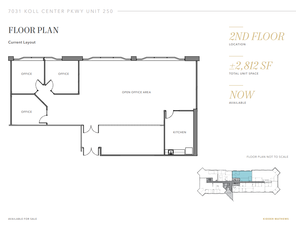 7031 Koll Center Pky, Pleasanton, CA 94566 - Unit 250 -  - Floor Plan - Image 1 of 2