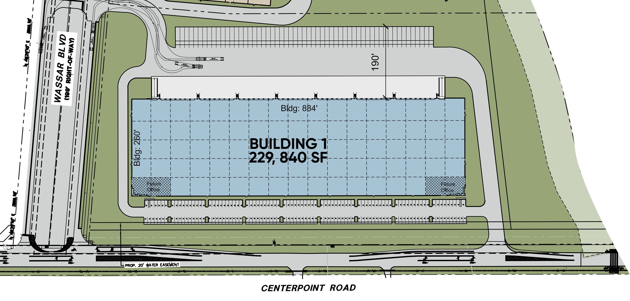 MidPointe Logistics Centre, San Marcos, TX for lease Site Plan- Image 1 of 2