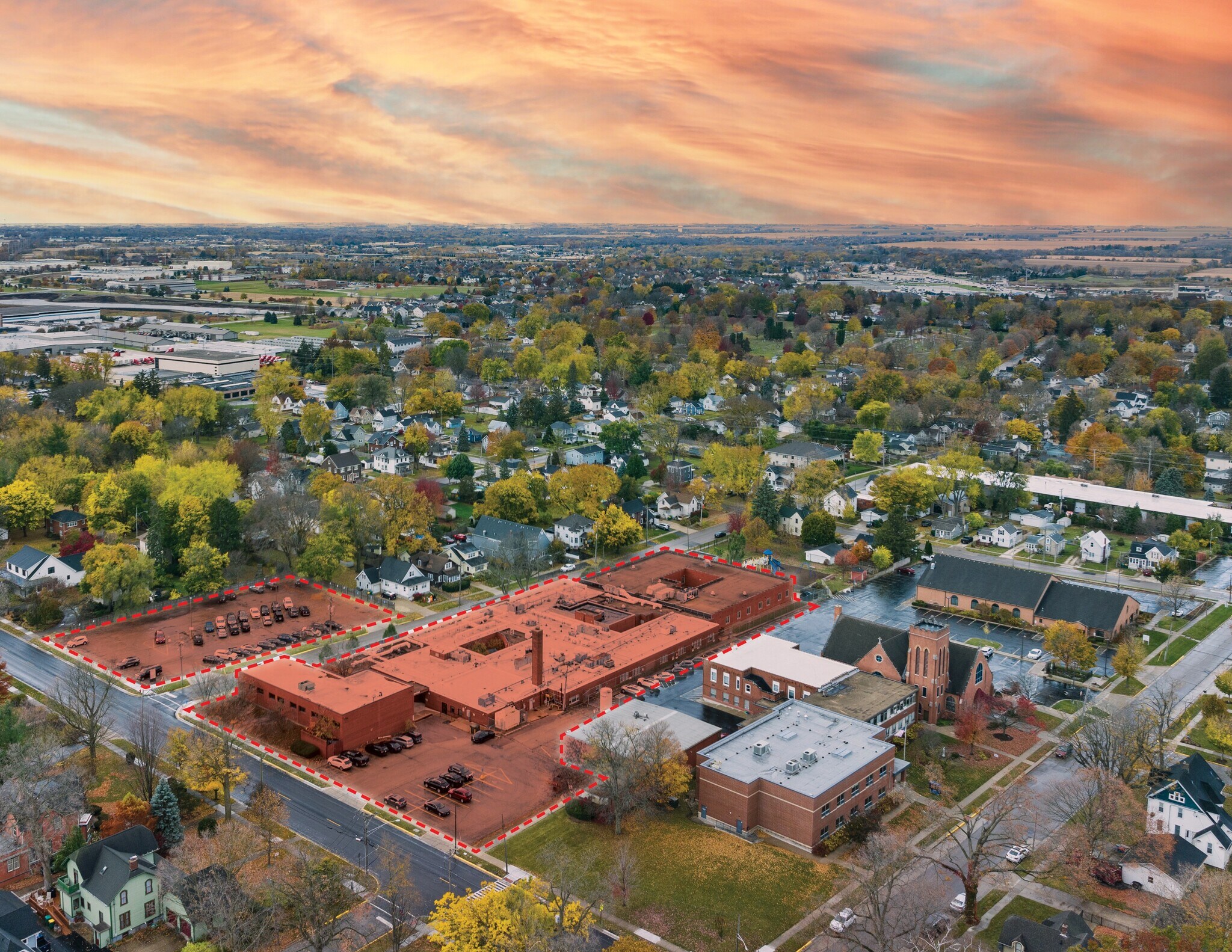 225 Edward St, Sycamore, IL for sale Aerial- Image 1 of 1