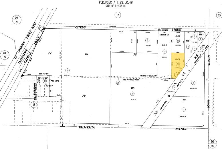 1350 Citrus St, Riverside, CA for sale - Plat Map - Image 2 of 17