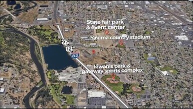 1600 Pacific Ave, Yakima, WA - AERIAL  map view