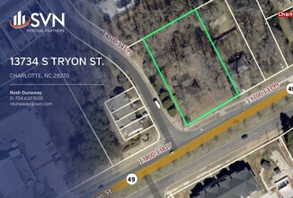 13734 S Tryon St, Charlotte, NC - aerial  map view