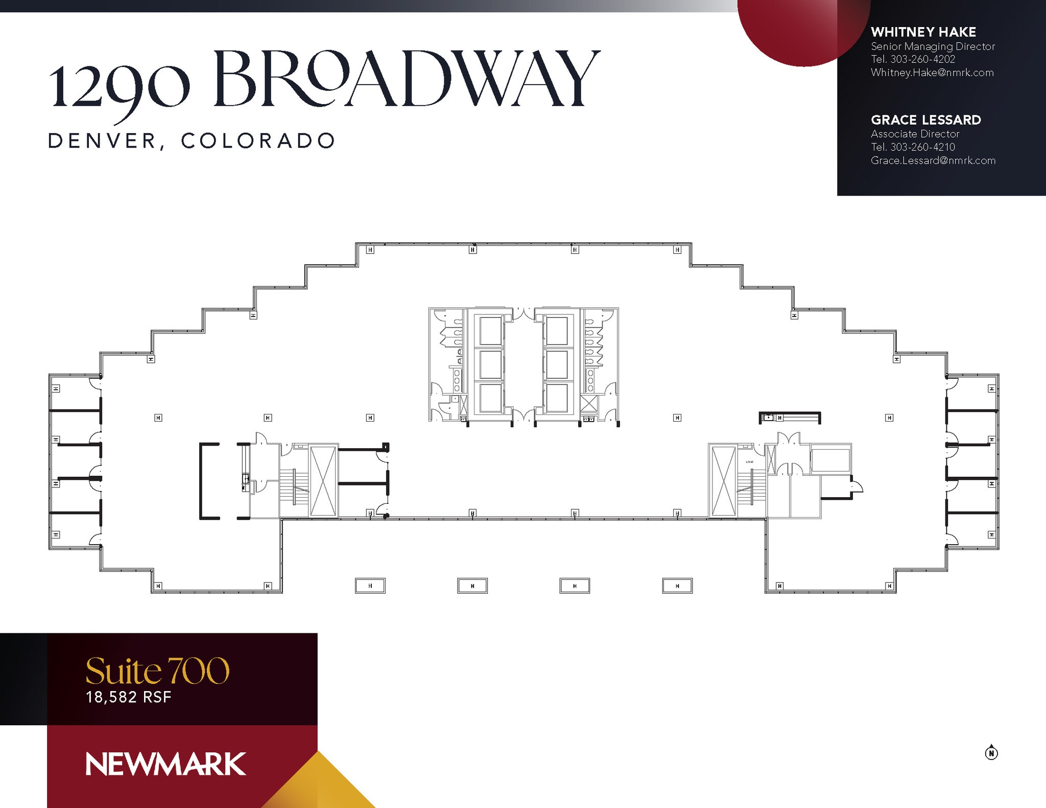 1290 Broadway, Denver, CO for lease Floor Plan- Image 1 of 3