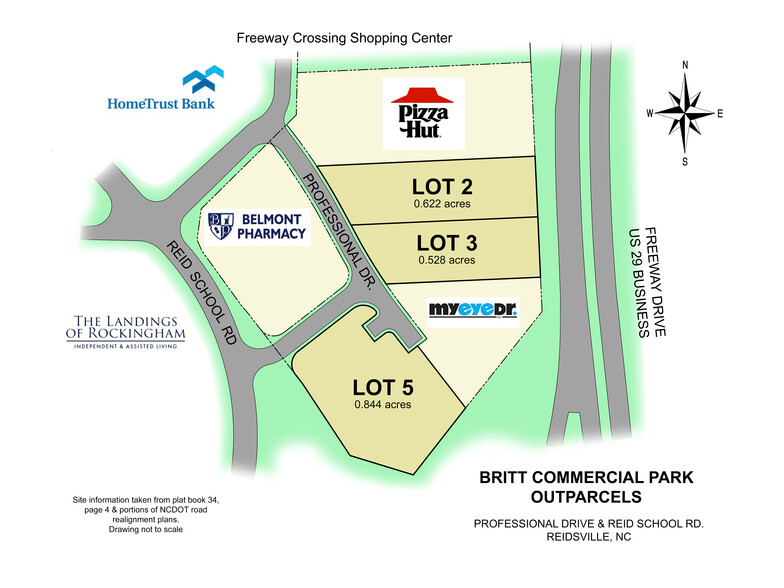 Professional Drive, Reidsville, NC for sale - Site Plan - Image 1 of 2