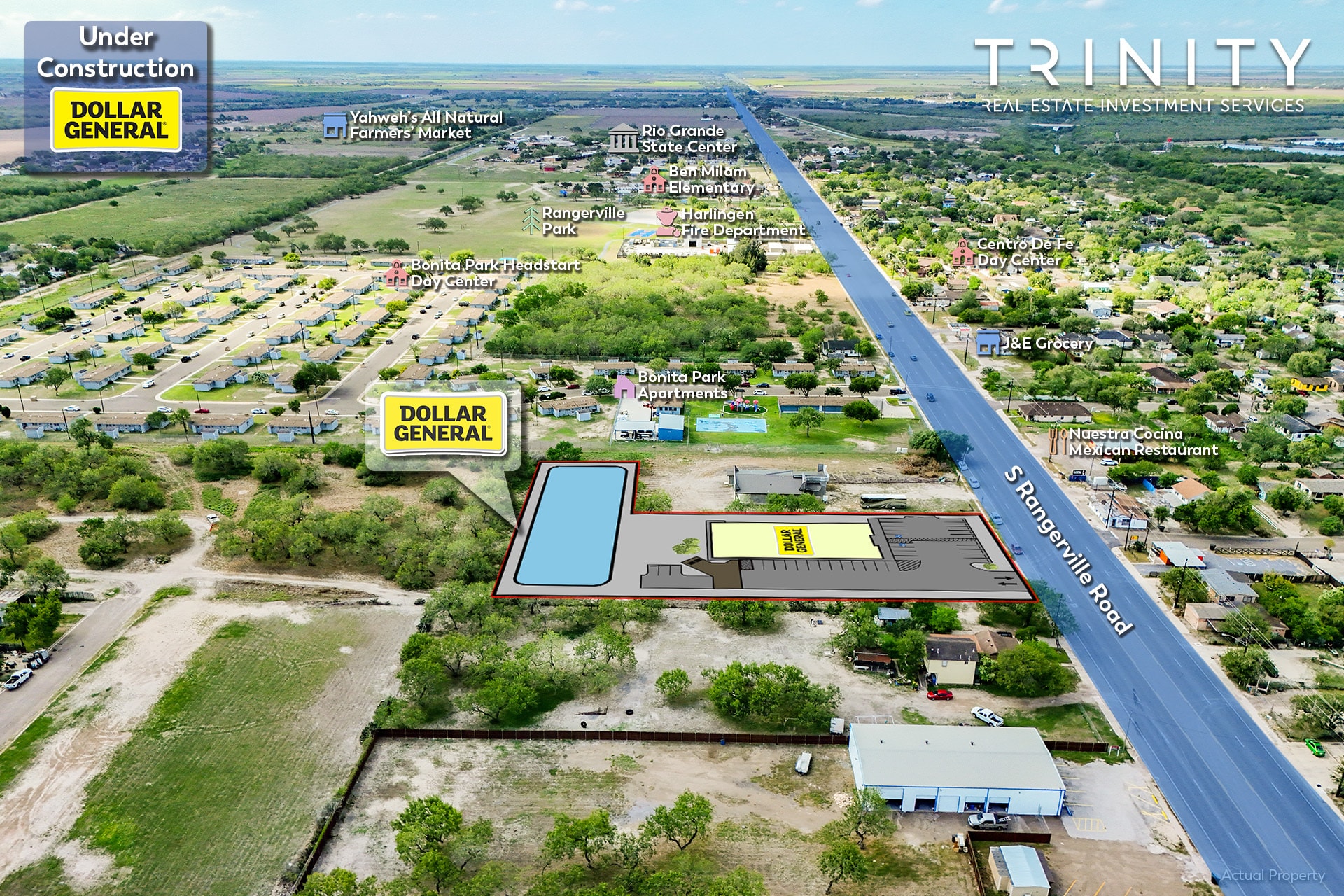 549 S Rangerville Rd, Harlingen, TX 78552 2024 Dollar General