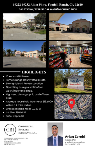 More details for 19222-19232 Alton Pky, Foothill Ranch, CA - Retail for Sale