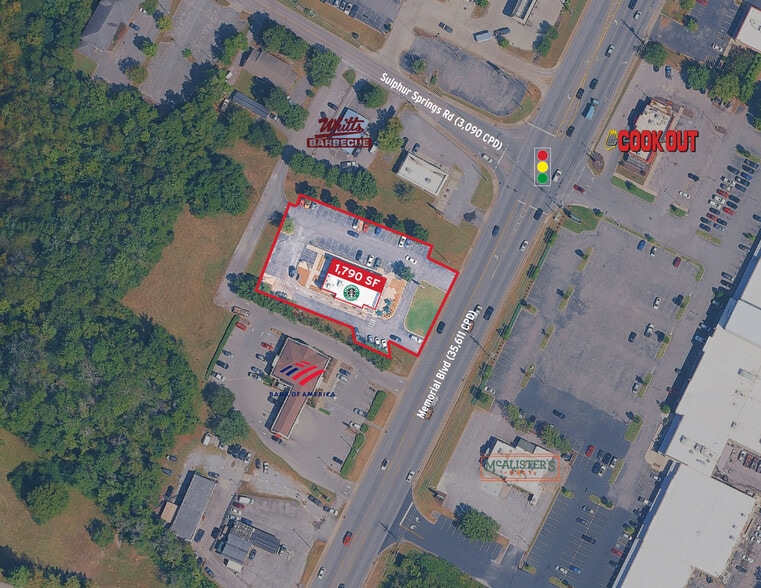 1641 Memorial Blvd, Murfreesboro, TN for lease - Building Photo - Image 2 of 5