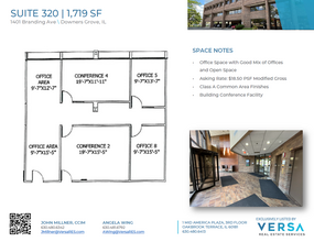 1401 Branding Ave, Downers Grove, IL for lease Floor Plan- Image 1 of 2