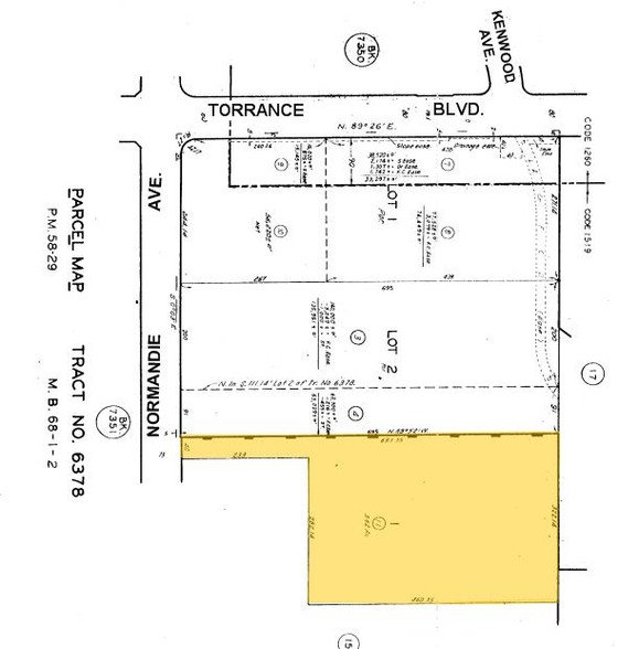 20900-20910 Normandie Ave, Los Angeles, CA for lease - Plat Map - Image 2 of 9